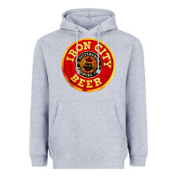 Heather Grey #beer irons city Heavyweight Hoodie - Craftify