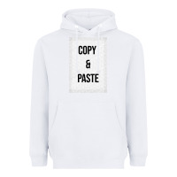 White Copy Paste Heavyweight Hoodie - Craftify