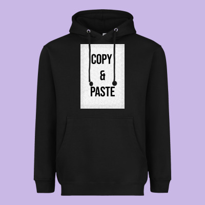 Copy Paste Heavyweight Hoodie Designed By Craftify