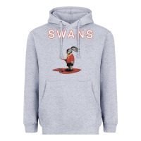 Heather Grey Swans Heavyweight Hoodie - Craftify