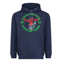 Navy Vagos MC Heavyweight Hoodie - Craftify