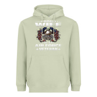 Matcha proud wife of an air force veteran military vet spouse gifts premium m Heavyweight Hoodie - Craftify