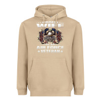 Mushroom proud wife of an air force veteran military vet spouse gifts premium m Heavyweight Hoodie - Craftify