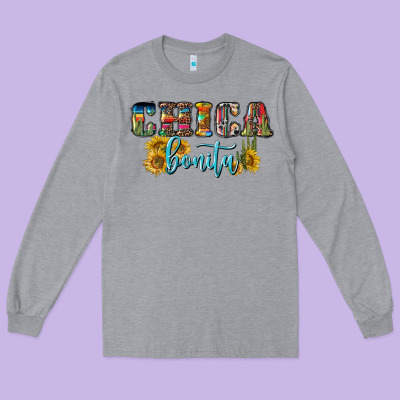 Chica Bonita Long Sleeve Tee Designed By Bundleandbundleshop
