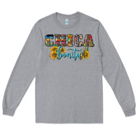 Heather Grey chica bonita Long Sleeve Tee - BundleAndBundleShop