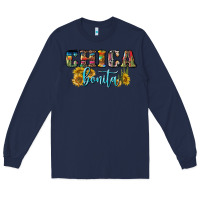 Navy chica bonita Long Sleeve Tee - BundleAndBundleShop