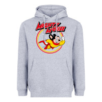 Heather Grey the mighty mouse Heavyweight Hoodie - InspiraDesign