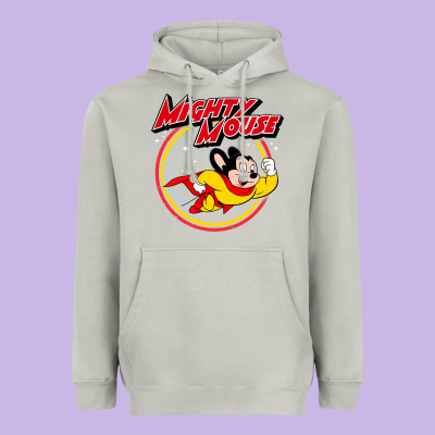 The Mighty Mouse Heavyweight Hoodie Designed By Inspiradesign