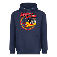 Navy the mighty mouse Heavyweight Hoodie - InspiraDesign