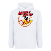 White the mighty mouse Heavyweight Hoodie - InspiraDesign