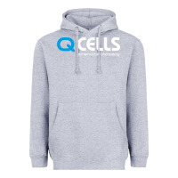 Heather Grey Mesmerizing Q Cells Heavyweight Hoodie - InspiraDesign