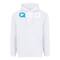 White Mesmerizing Q Cells Heavyweight Hoodie - InspiraDesign