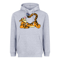 Heather Grey tigger Heavyweight Hoodie - InspiraDesign