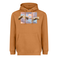 Meerkat creation of adam hands aesthetic t shirt Heavyweight Hoodie - InspiraDesign