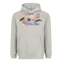Moon Dust creation of adam hands aesthetic t shirt Heavyweight Hoodie - InspiraDesign