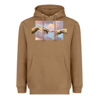 Toasted Coconut creation of adam hands aesthetic t shirt Heavyweight Hoodie - InspiraDesign