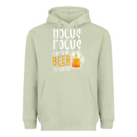 Matcha Hocus Pocus I Need Beer To Focus Funny Halloween Witch 1 Heavyweight Hoodie - InspiraDesign