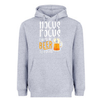 Heather Grey Hocus Pocus I Need Beer To Focus Funny Halloween Witch 1 Heavyweight Hoodie - InspiraDesign