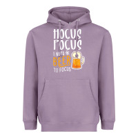 Lavender Hocus Pocus I Need Beer To Focus Funny Halloween Witch 1 Heavyweight Hoodie - InspiraDesign