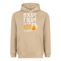 Mushroom Hocus Pocus I Need Beer To Focus Funny Halloween Witch 1 Heavyweight Hoodie - InspiraDesign
