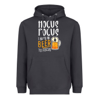 Smoke Hocus Pocus I Need Beer To Focus Funny Halloween Witch 1 Heavyweight Hoodie - InspiraDesign