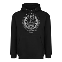 Black Universite Paris La Sorbonne Heavyweight Hoodie - InspiraDesign