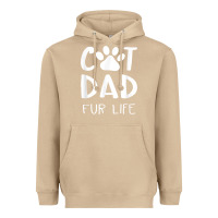 Mushroom funny cat dad fathers day gift shirt fur life cat tee Heavyweight Hoodie - InspiraDesign