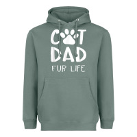Sage funny cat dad fathers day gift shirt fur life cat tee Heavyweight Hoodie - InspiraDesign