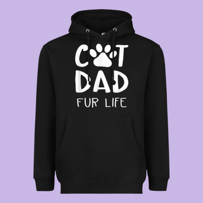 Funny Cat Dad Fathers Day Gift Shirt Fur Life Cat Tee Heavyweight Hoodie Designed By Inspiradesign