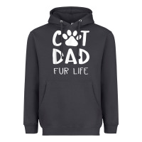Smoke funny cat dad fathers day gift shirt fur life cat tee Heavyweight Hoodie - InspiraDesign