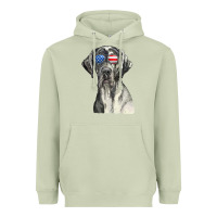 Matcha great dane sunglasses american usa flag 4th of july fourth t shirt Heavyweight Hoodie - InspiraDesign