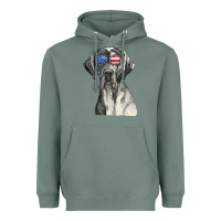 Sage great dane sunglasses american usa flag 4th of july fourth t shirt Heavyweight Hoodie - InspiraDesign