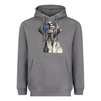 Storm great dane sunglasses american usa flag 4th of july fourth t shirt Heavyweight Hoodie - InspiraDesign