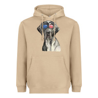 Mushroom great dane sunglasses american usa flag 4th of july fourth t shirt Heavyweight Hoodie - InspiraDesign