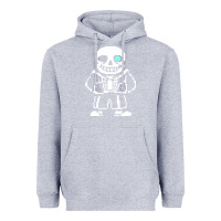 Heather Grey undertale sans Heavyweight Hoodie - InspiraDesign