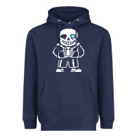 Navy undertale sans Heavyweight Hoodie - InspiraDesign