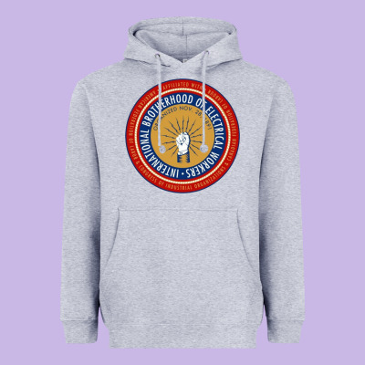 Ibew Electrician Heavyweight Hoodie Designed By Inspiradesign