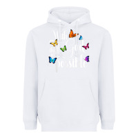 White With God All Things Are Possible  Religious Butterfly Art Heavyweight Hoodie - InspiraDesign