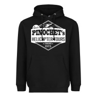 Black Pinochet Helicopter Tours Heavyweight Hoodie - InspiraDesign