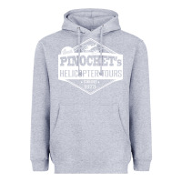 Heather Grey Pinochet Helicopter Tours Heavyweight Hoodie - InspiraDesign
