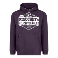 Plum Pinochet Helicopter Tours Heavyweight Hoodie - InspiraDesign