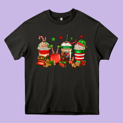 Christmas Elfs Coffee Heavy Core Tee Designed By Jasminsmagicworld
