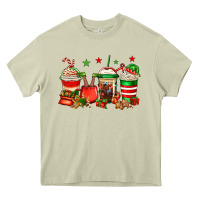 Mossy Christmas elfs coffee Heavy Core Tee - Jasminsmagicworld