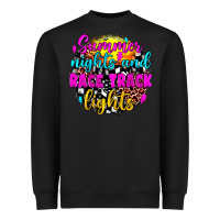 Black summer nights and race track lights Heavyweight Sweatshirt - JahusDesignShop