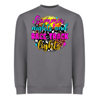 Storm summer nights and race track lights Heavyweight Sweatshirt - JahusDesignShop
