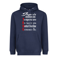 Navy Sepsis Awareness  Know Sepsis Signs  Sepsis Surviv Heavyweight Hoodie - InspiraDesign