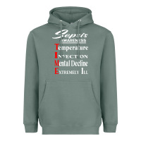 Sage Sepsis Awareness  Know Sepsis Signs  Sepsis Surviv Heavyweight Hoodie - InspiraDesign
