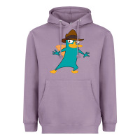 Lavender Perry The Platypus Heavyweight Hoodie - InspiraDesign