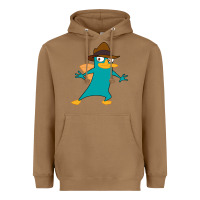 Toasted Coconut Perry The Platypus Heavyweight Hoodie - InspiraDesign
