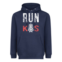 Navy RUN k8s Heavyweight Hoodie - InspiraDesign